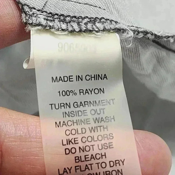 Two By Vince Camuto Shirt Dress Size XL Rayon Long sleeve Gray 3566C - Picture 7 of 8